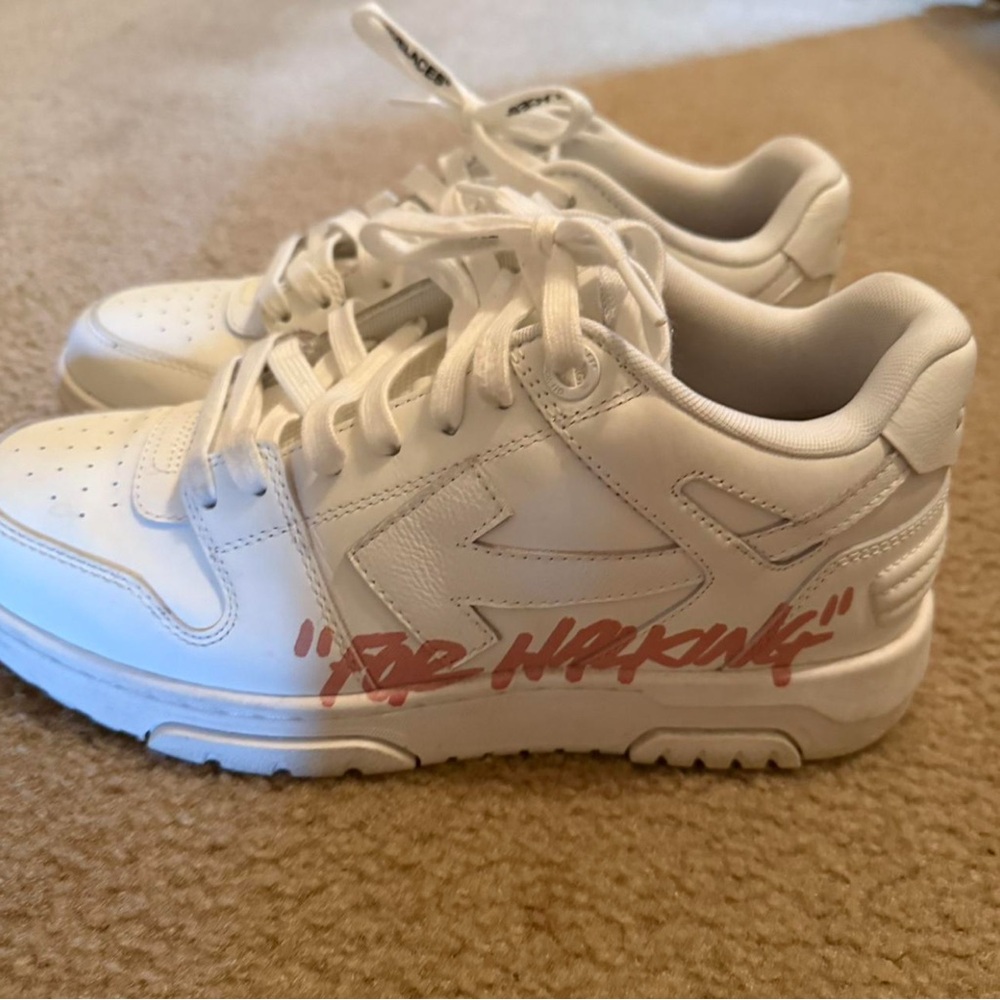 Off White Sneakers Pink & White Size 41